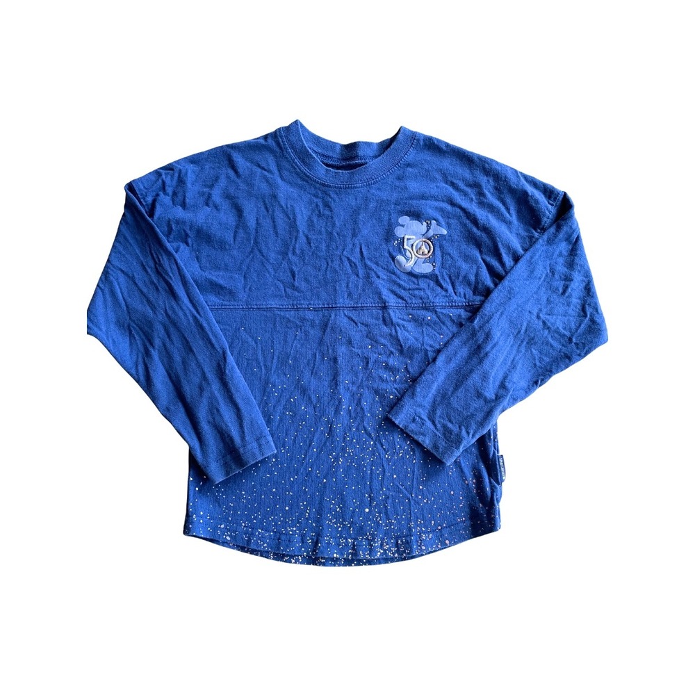 Disney Parks Official Kids Spirit Jersey, Blue 50th Anniversary - Sz Small(5/6)